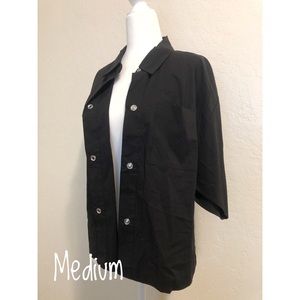Black button up